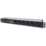 INTELLINET Jedinica za distribuciju struje, Rackmount, 6 utičnica, 19", 1.5U